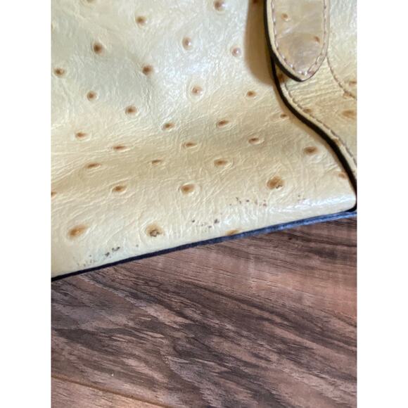 Vintage Dooney & Bourke Ostrich Domed Purse Satchel Bag - Picture 10 of 16